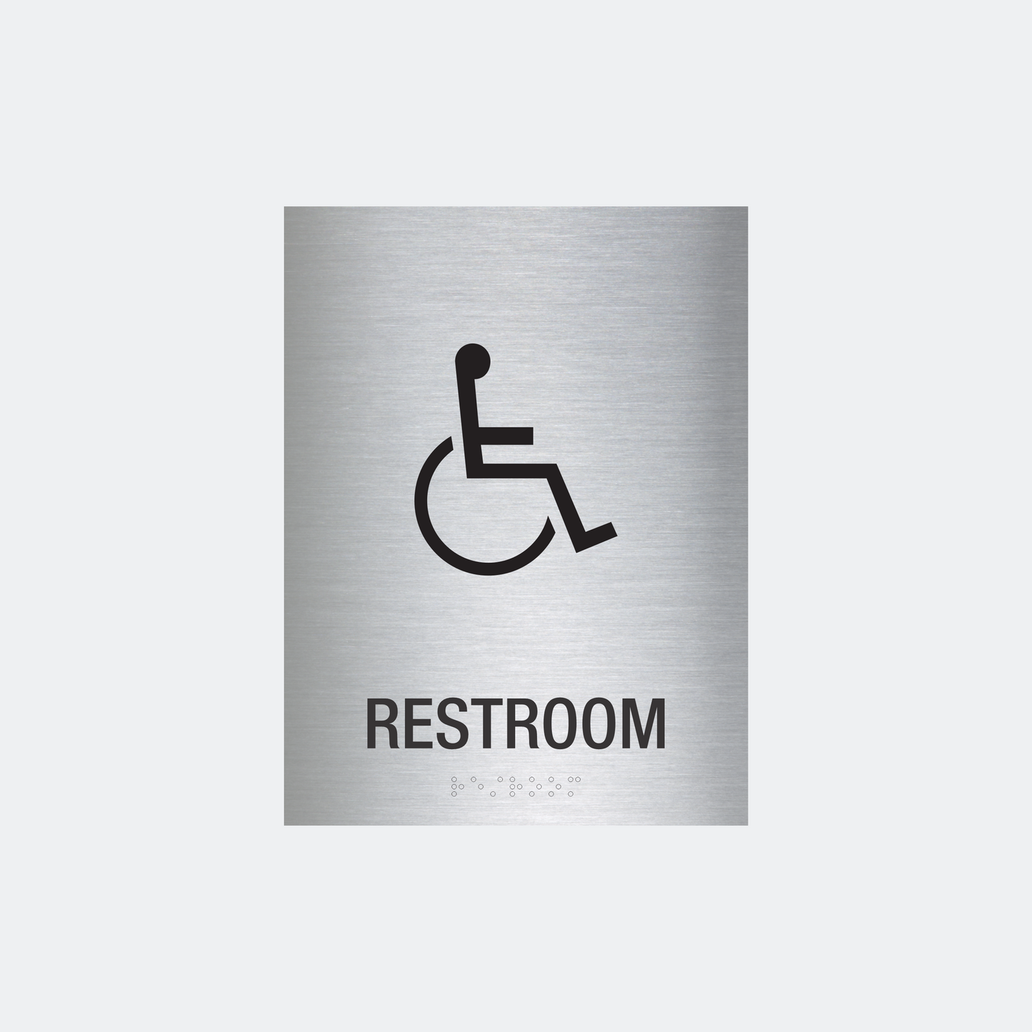 6" x 8" Aluminum ADA Restroom Sign