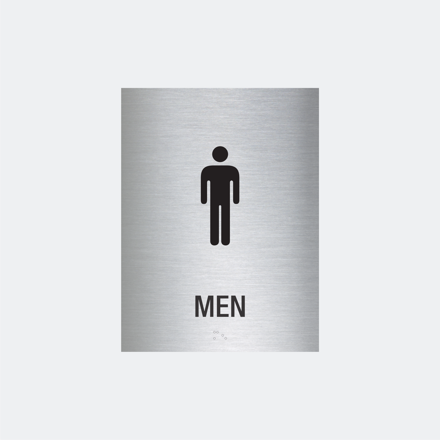 6" x 8" Plastic ADA Men Restroom Sign