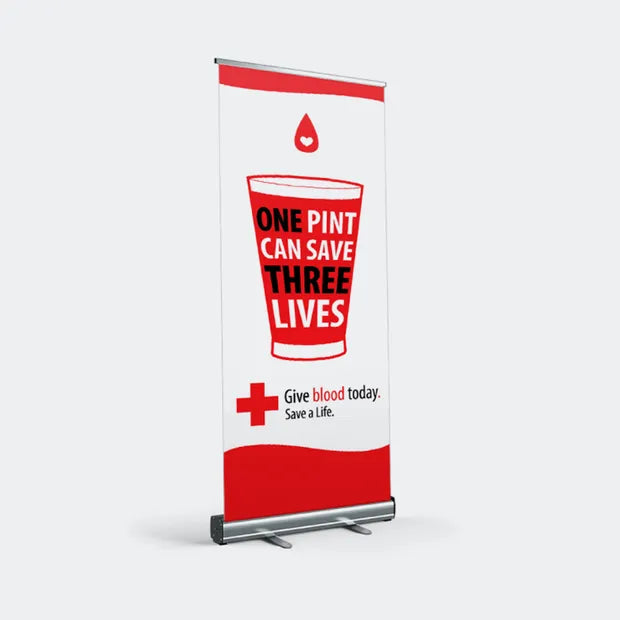 Retractable Banner Stand w/ Printed Banner