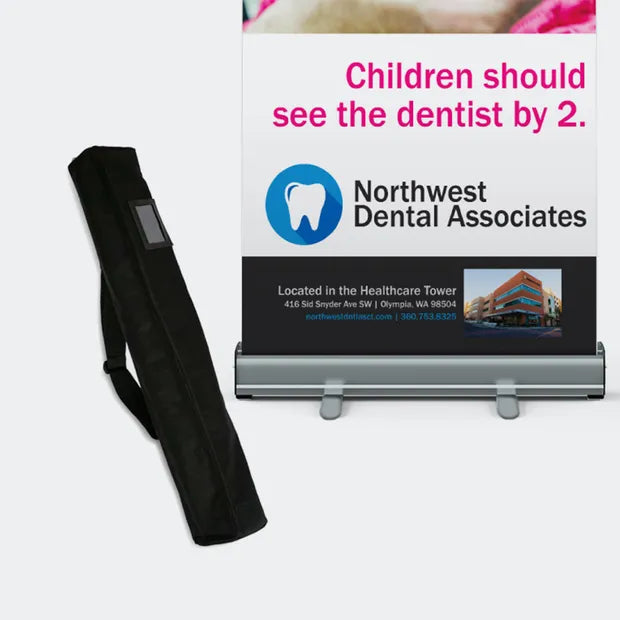 Retractable Banner Stand w/ Printed Banner