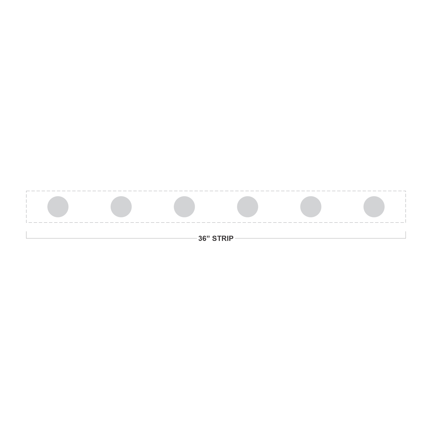 2" Circle Distraction Markers (Frosted Film) 36" strip - GENNEX®