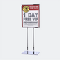 HD SINGLE POSTER STAND 22" X 28" (POLISHED CHROME)